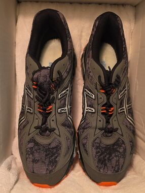 Asics Trail Running Shoes in Black and Orange
